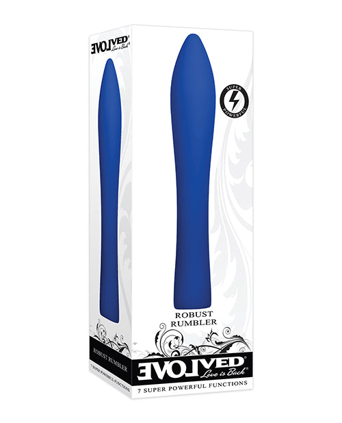 Evolved Robust Rumbler - Blue Silicone Vibrator - featured product image.