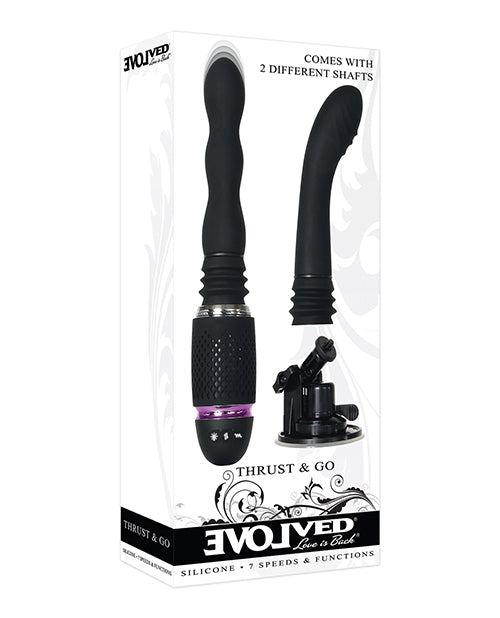 Evolved Thrust & Go Sex Machine - Black: Ultimate Pleasure Companion - featured product image.