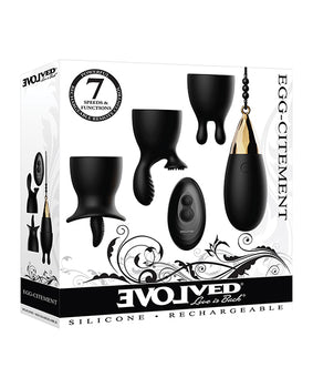 Evolved Egg Citement Rechargeable Bullet Kit - Black/Gold: Versatile, Customizable, Waterproof - Featured Product Image