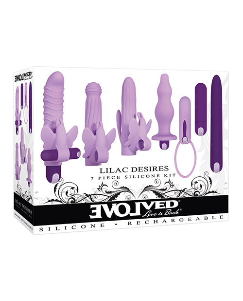 Kit vibrador Evolved Lilac Desires: paquete de placer personalizable Product Image.