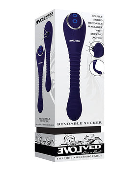 Evolved Bendable Sucker: Dual Sensations & Bendable Shaft - Purple - Featured Product Image