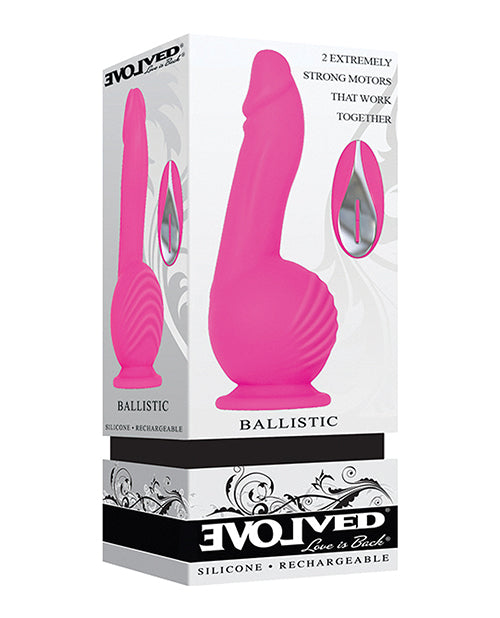 Consolador balístico evolucionado - Rosa: enciende tu pasión - featured product image.