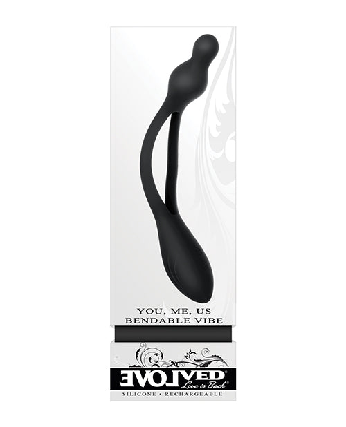 Vibrador flexible evolucionado de dos extremos - Negro: un viaje de descubrimiento íntimo - featured product image.