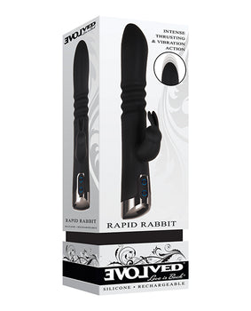 Evolved Rapid Rabbit Thrusting Dual Vibe - Black - Featured Product Image