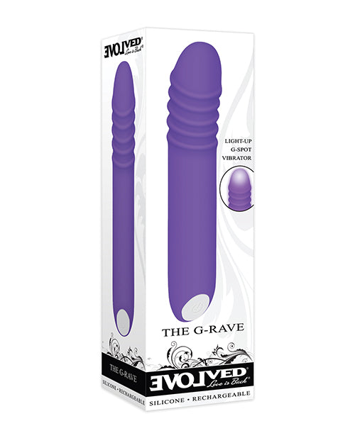 Evolved G-Rave Light Up Vibrator - Mesmerising Purple Glow - featured product image.