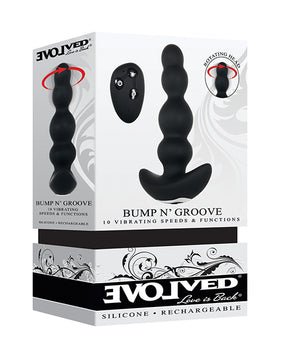 Evolved Bump N' Groove Vibrating Butt Plug - Black: Ultimate Dual Stimulation Pleasure - Featured Product Image