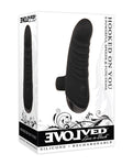 Vibrador de dedo curvo Hooked on You Evolved - Negro: el compañero de placer definitivo