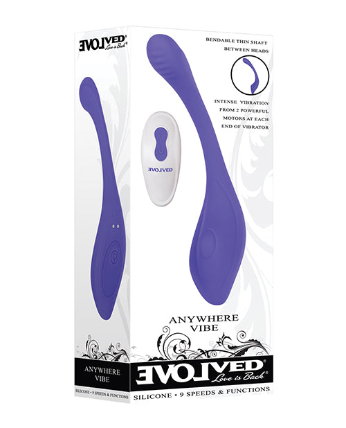 "Blue Dual-End Vibrator with Remote Control" - featured product image.