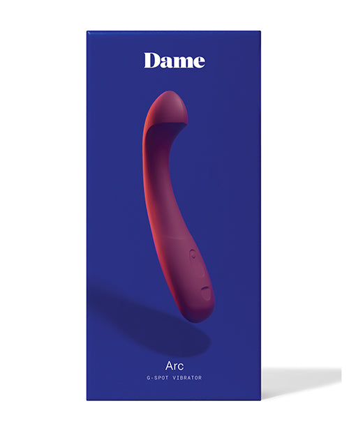 Dame Arc G-Spot Vibrator: Curved for Intense Pleasure 🚿 Product Image.