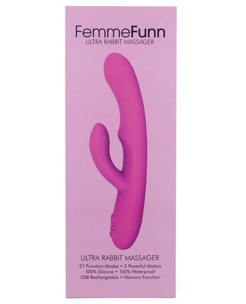 Femme Funn Ultra Rabbit - 粉紅：情人的觸摸樂趣 Product Image.