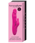 Femme Funn Booster Rabbit：雙馬達、可自訂控制、增壓按鈕 - 無線矽膠振動器