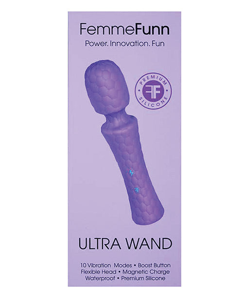 Femme Funn Ultra Wand: 10 Powerful Vibration Modes & Boost Button Product Image.