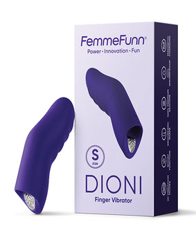 Vibrador para dedo portátil Dioni de Femme Funn - Púrpura oscuro: placer manos libres - Featured Product Image