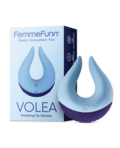 Femme Funn Volea: Enchanting Dark Purple Fluttering Tip Vibrator