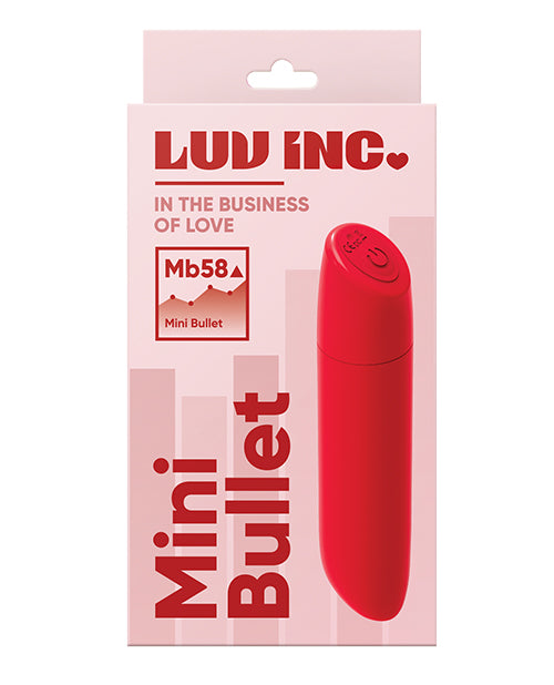 Luv Inc. 4" 迷你子彈 - 紅色：19 種快樂模式 - featured product image.