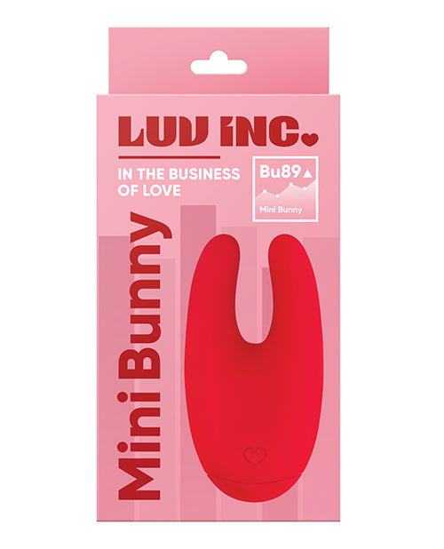 Luv Inc. Mini conejito en forma de U - Rojo (7 patrones de vibración, resistente al agua) - featured product image.