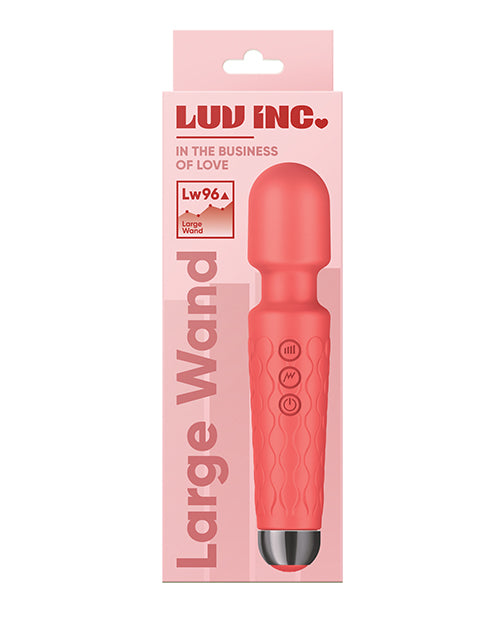 Luv Inc. 8" Large Wand in Coral: Effortless Styling Product Image.