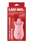 Luv Inc. Vibrador parpadeante con lengua rosa - Máximo placer