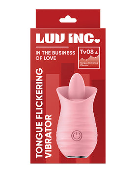 Luv Inc. Vibrador parpadeante con lengua rosa - Máximo placer - Featured Product Image