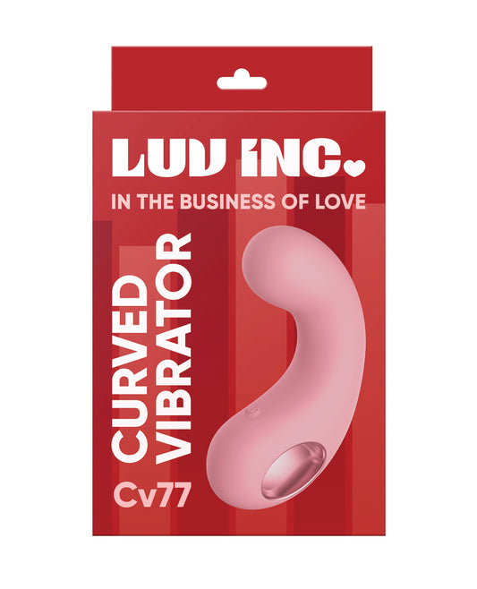 Luv Inc. Curved Vibrator: Pink Pleasure Powerhouse - featured product image.