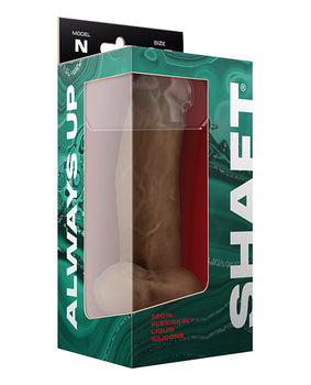 Shaft Model N 7.5" Flexskin Dong with Balls - Oak - Featured Product Image