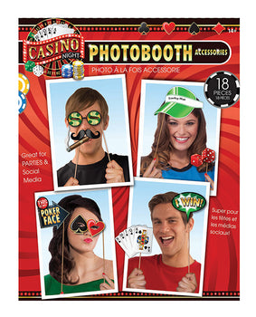 Accesorios divertidos para fotomatón de casino - Juego de 18 🎲 - Featured Product Image