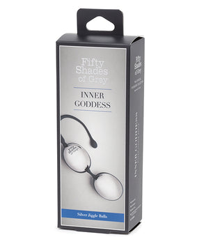 Cincuenta sombras de Grey Silver Jiggle Balls - Mejora el placer y fortalece los músculos - Featured Product Image