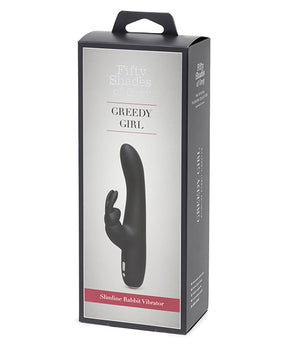 Vibrador Slimline Conejo Cincuenta Sombras de Grey Greedy Girl - Placer de Doble Estimulación - Featured Product Image