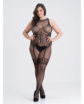 Captivate Lace Body Stocking - Black - Featured Product Image