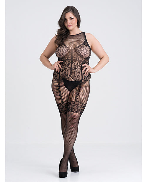 Captivate Lace Body Stocking - Black - featured product image.