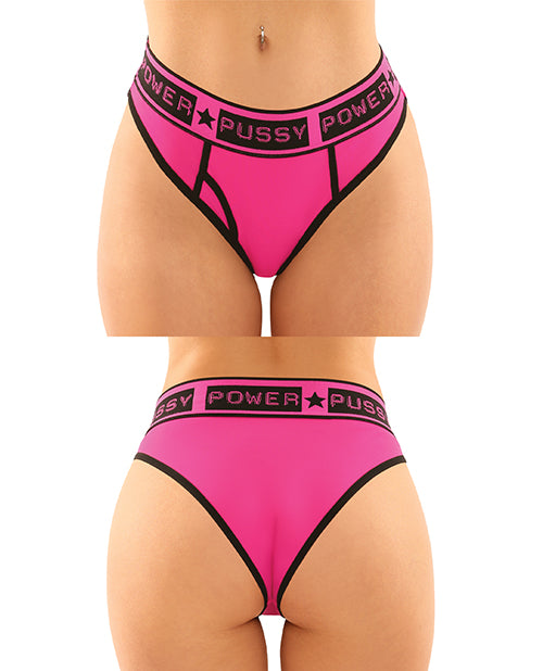 Vibes Pussy Power Micro Brief & Lace Thong Set - featured product image.