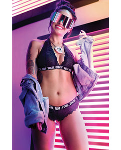 Enchanting Vibes Lace Halter Bralette & Cheeky Panty Set