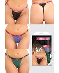 Vibes AF 3 Pack Lace Thongs - Empowering Elastic Bands