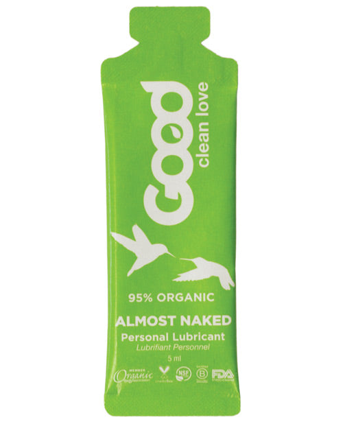 Good Clean Love Almost Naked Organic Personal Lubricant - 5 ml Foil Product Image.