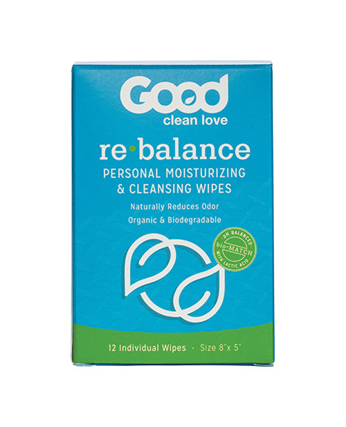 Good Clean Love Rebalance Intimate Wipes - Box of 12 - featured product image.