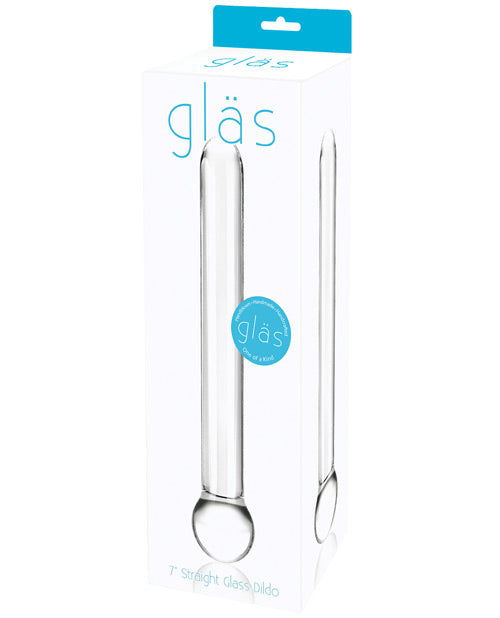 Consolador de vidrio recto Glas de 7": máximo placer - featured product image.