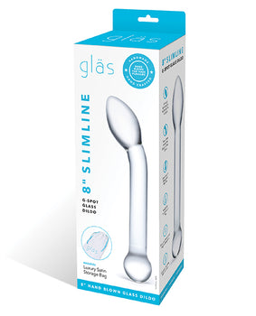 Glas 8" Slimline G-Spot Glass Dildo: Ultimate G-Spot Pleasure - Featured Product Image