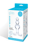 Glas 4" 透明珠狀玻璃對接塞