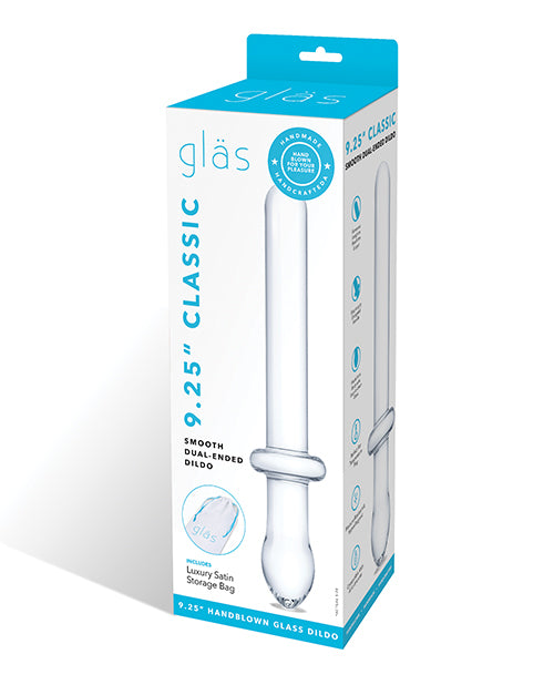 Shop for the Glas 9.25" Clear Dual Ended Glass Dildo at My Ruby Lips