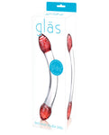 Consolador doble de cristal Sensory Bliss &amp; G-Spot Delight de Glas