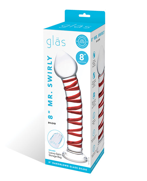 Glas 10" Red Glass Dildo - A Sensational Journey to Pleasure Product Image.