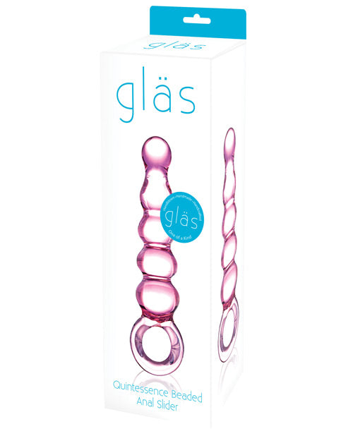 Shop for the Glas Quintessence Beaded Glass Anal Slider at My Ruby Lips