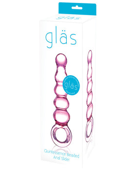 Deslizador anal de vidrio con cuentas Glas Quintessence - Featured Product Image