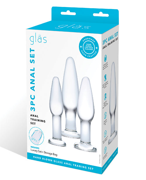 Glas 3 pc Glass Anal Training Kit - featured product image.