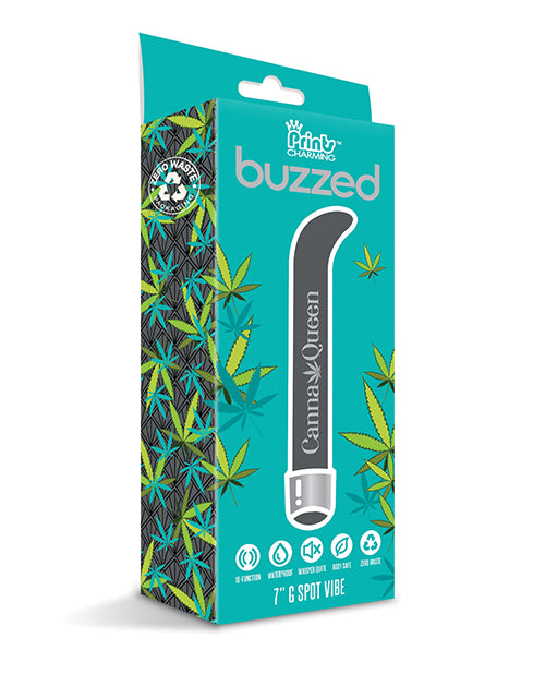 Buzzed 7" G-Spot Vibe - Canna Queen Black 🌿 - featured product image.