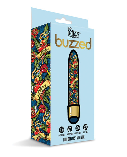 Shop for the Buzzed 5" Mini Vibe - Blue Dream: Ultimate Pleasure Experience at My Ruby Lips