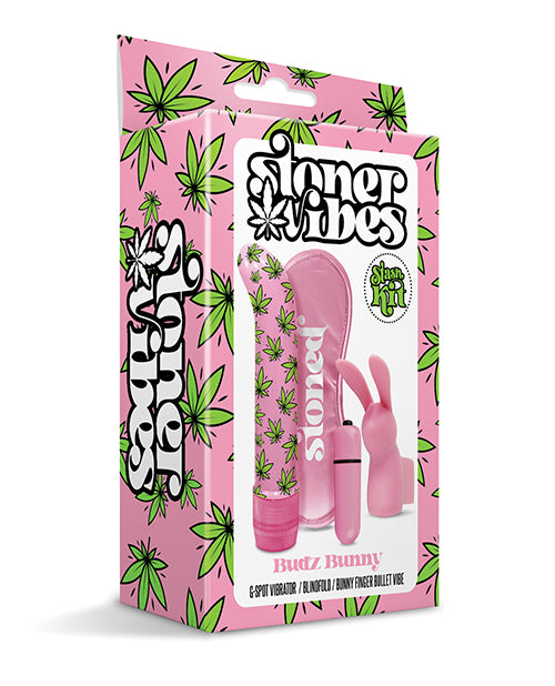Stoner Vibes Budz Bunny Stash Kit - Rosa: Clase magistral de placer sensorial - featured product image.