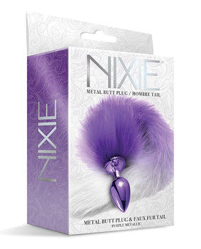 人造毛尾的 Nixie 金屬對接塞：奢華與魅力 - Featured Product Image