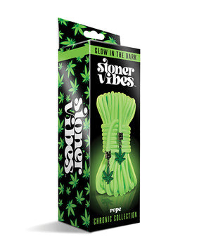 Cuerda verde que brilla en la oscuridad Stoner Vibes: ilumina tu juego de bondage 🌿 - Featured Product Image