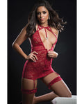 Sensual Elegance Halter Garter Dress